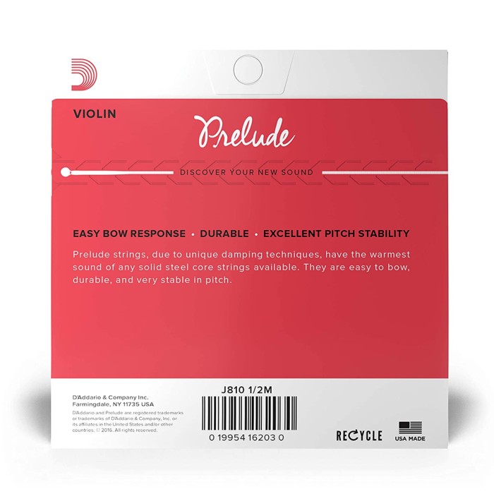 D'Addario PRELUDE Violin String